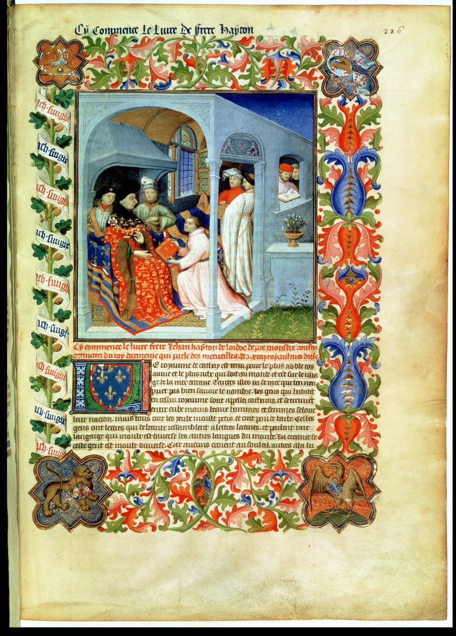 Brother Hayton Presents His Book to Jean Sans Peur, from the 