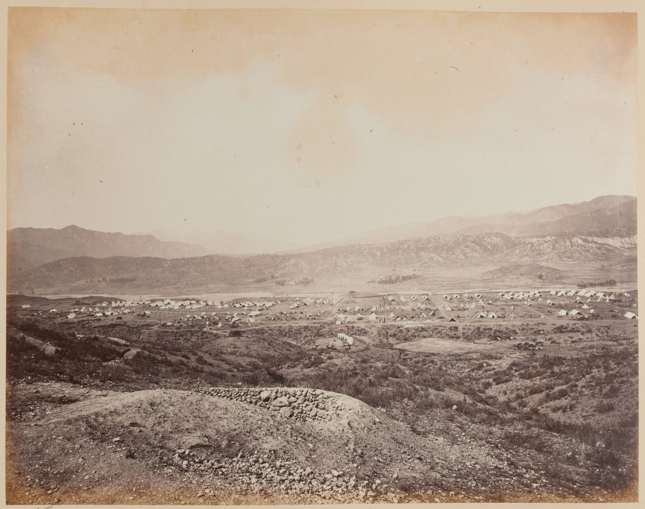 The Camp at Ali Khel by Bourne & Shepherd