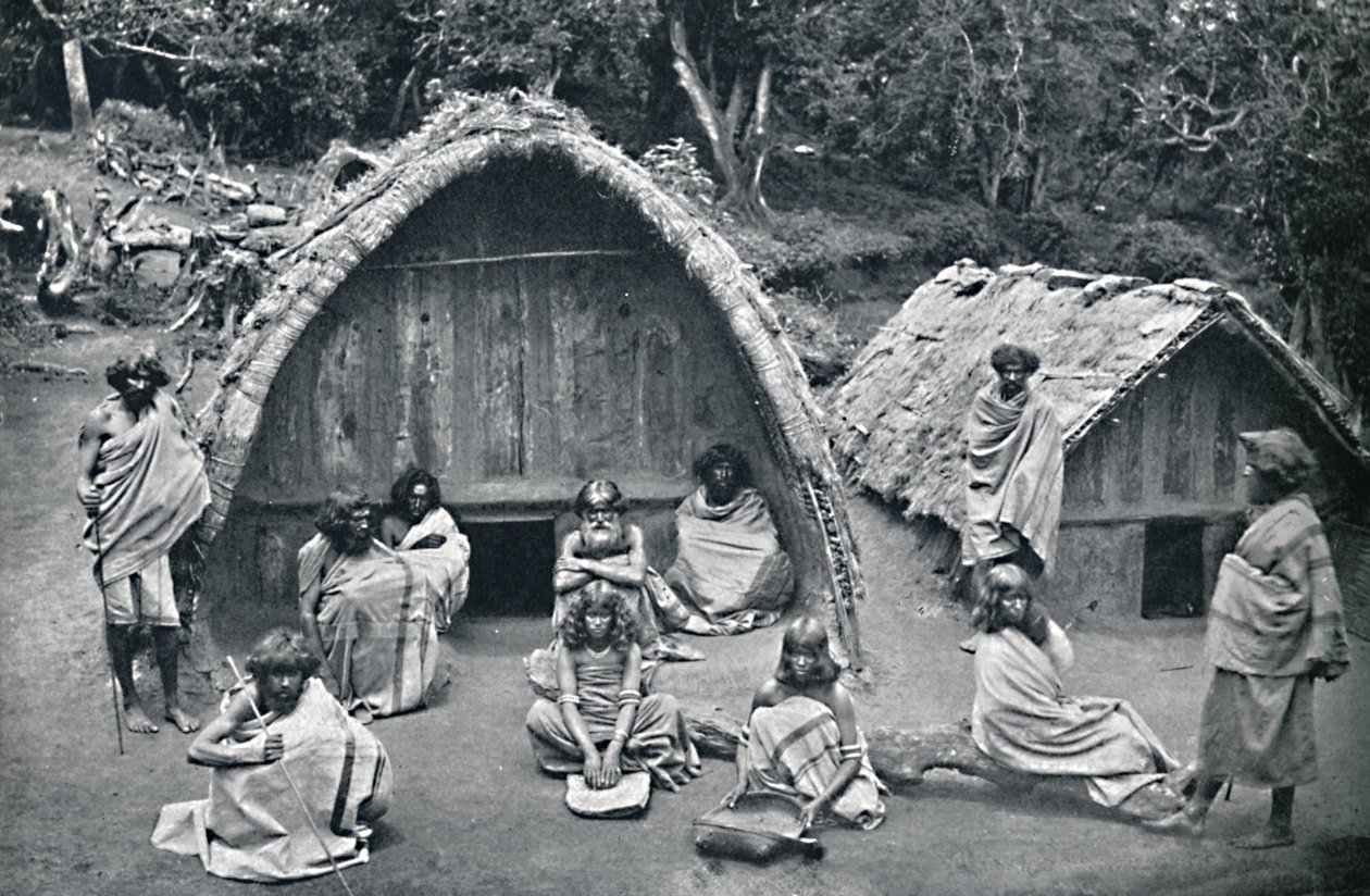 A Toda Home in a Native Hamlet, India by Bourne and Shepherd