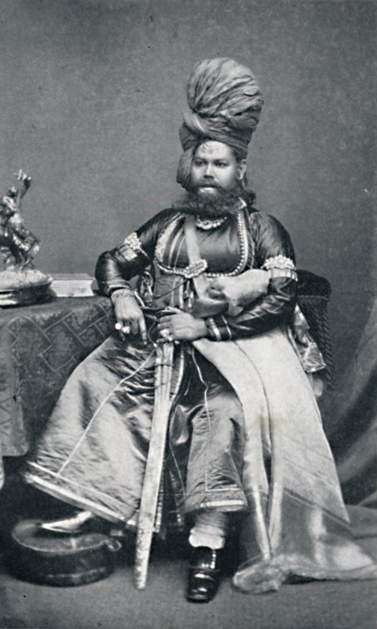 Maharaja of Panab, Bombay Presidency, 1902 by Bourne and Shepherd