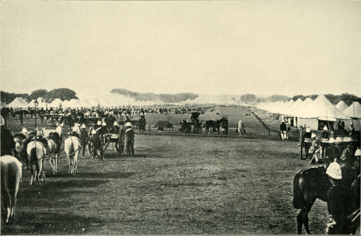The Viceroys Camp at the Imperial Assemblage, January 1877 by Bourne and Shepherd