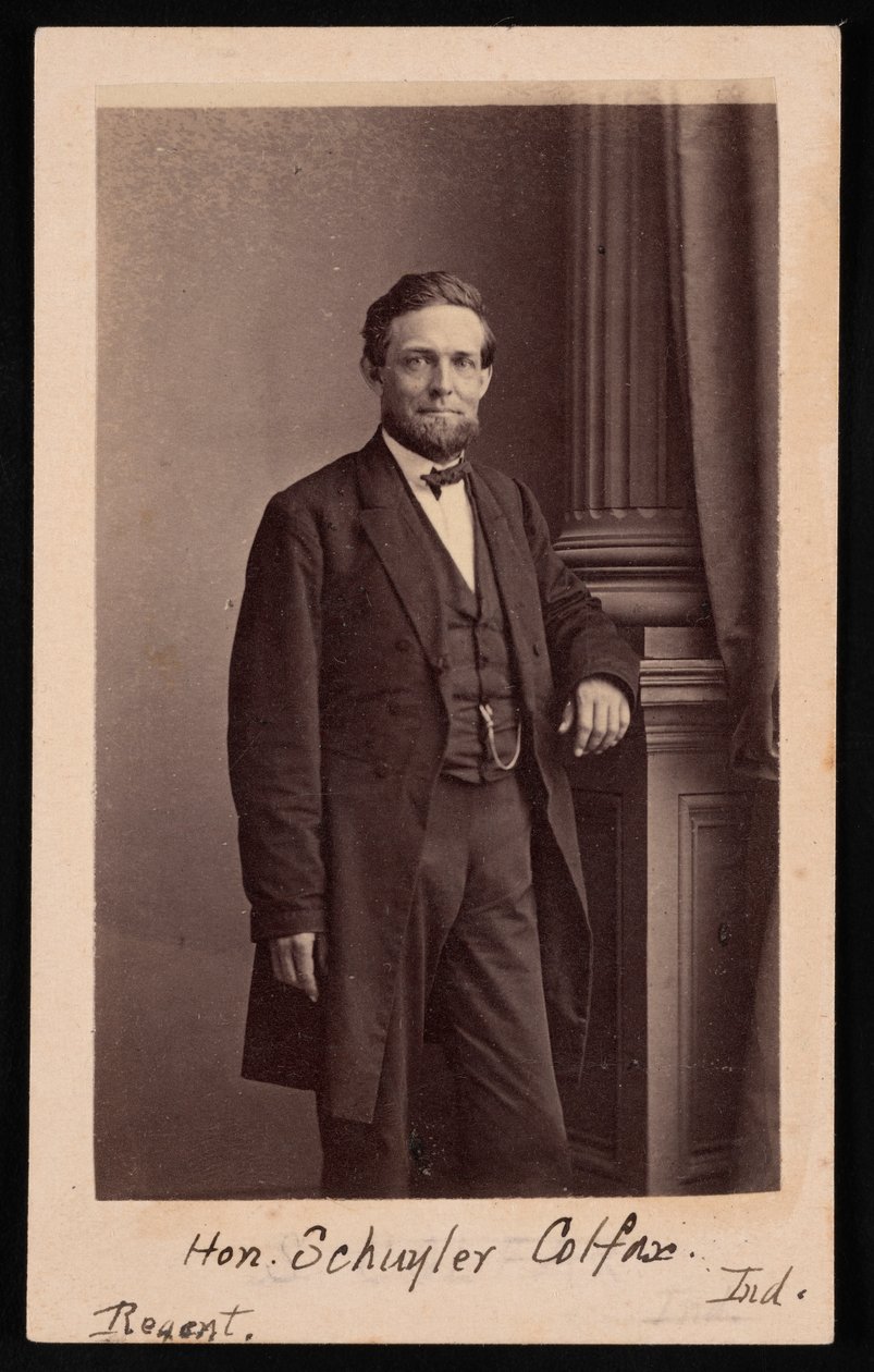 Portrait of Schuyler Colfax by Brady