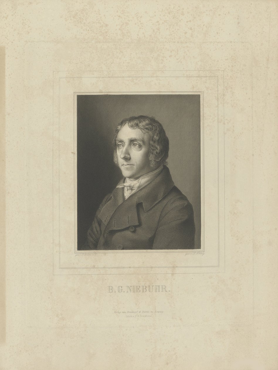 Portrait of Barthold Georg Niebuhr by Breitkopf and Härtel
