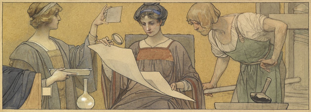 An Allegory of Printing and Photography by British School