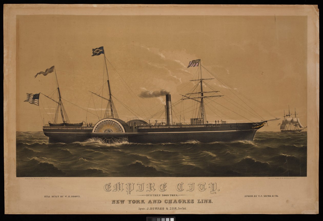 Empire City... New York and Chagres Line by British School