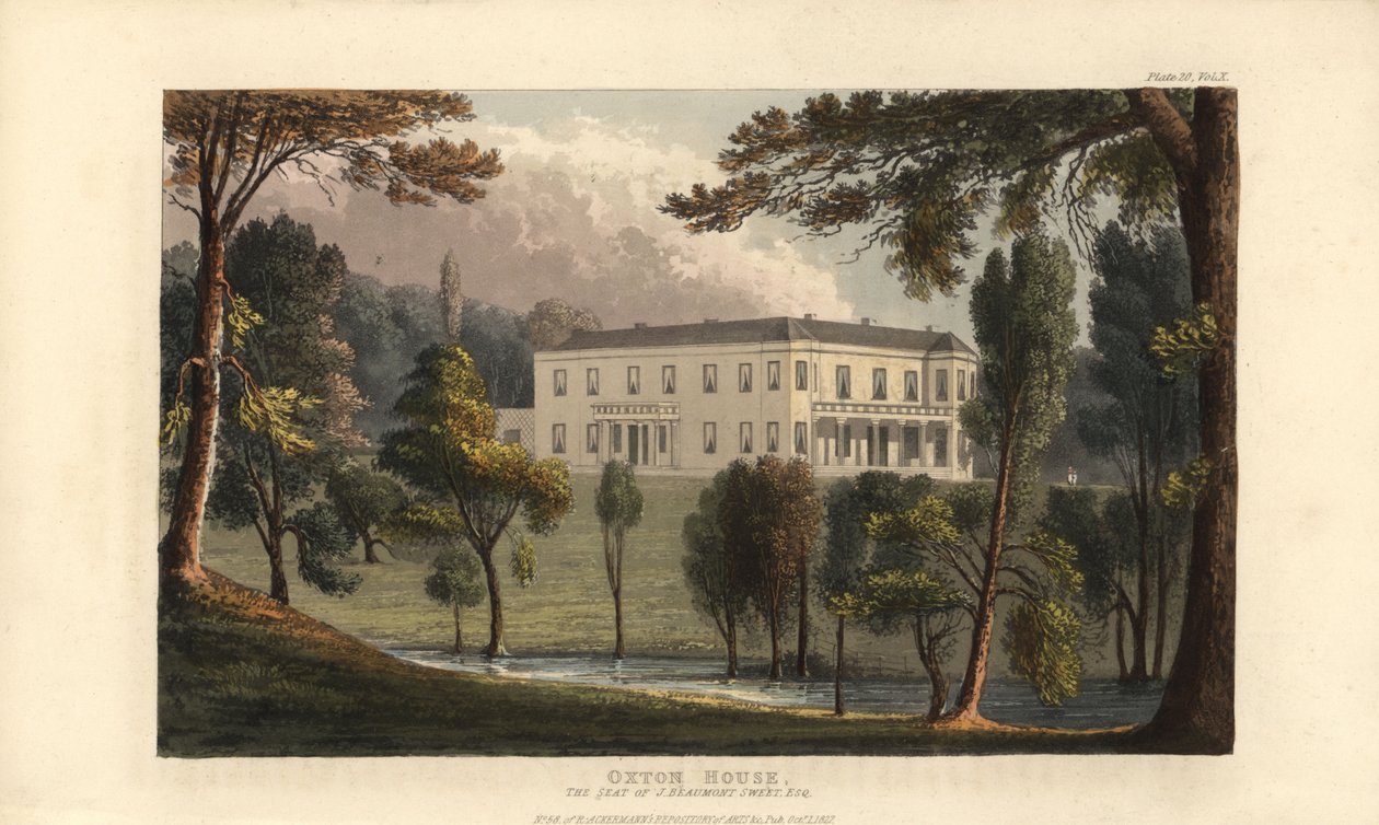 Oxton House, Devon, seat of Rev. John Beaumont Swete by British School