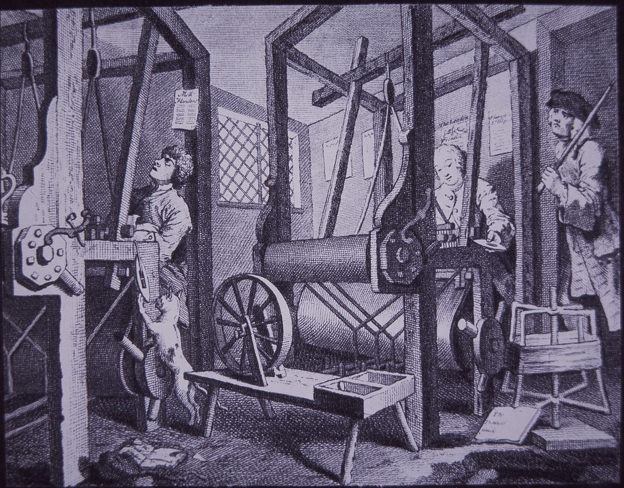 Weaving in Spitalfields, London by British School