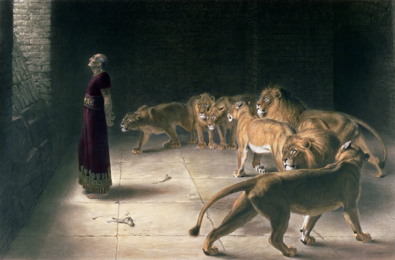 Daniel in the Lions Den by Briton Riviere