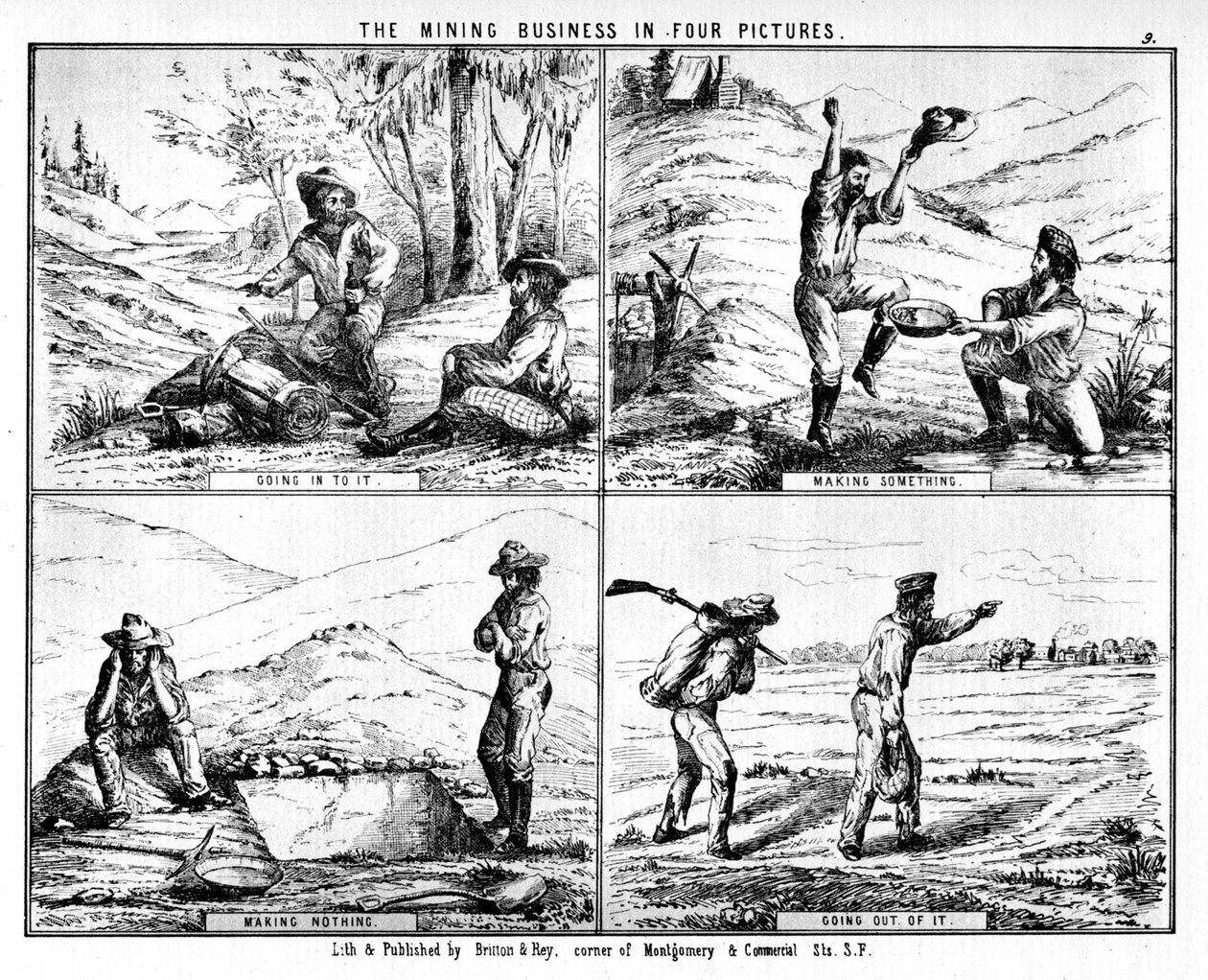 The Mining Business in Four Pictures by Britton and Rey