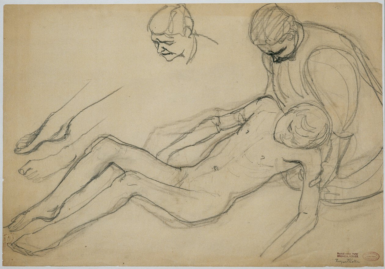 Becoming and Passing Away (Draft Sketch), c.1920 by Broncia Koller-Pinell
