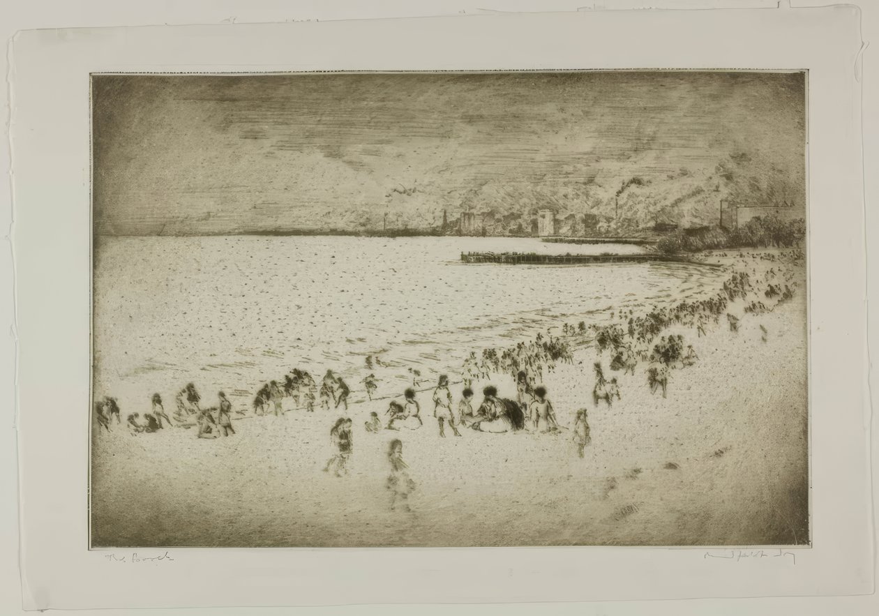 Chicago - The Beach, Jackson Park by Bror Julius Olsson Nordfeldt