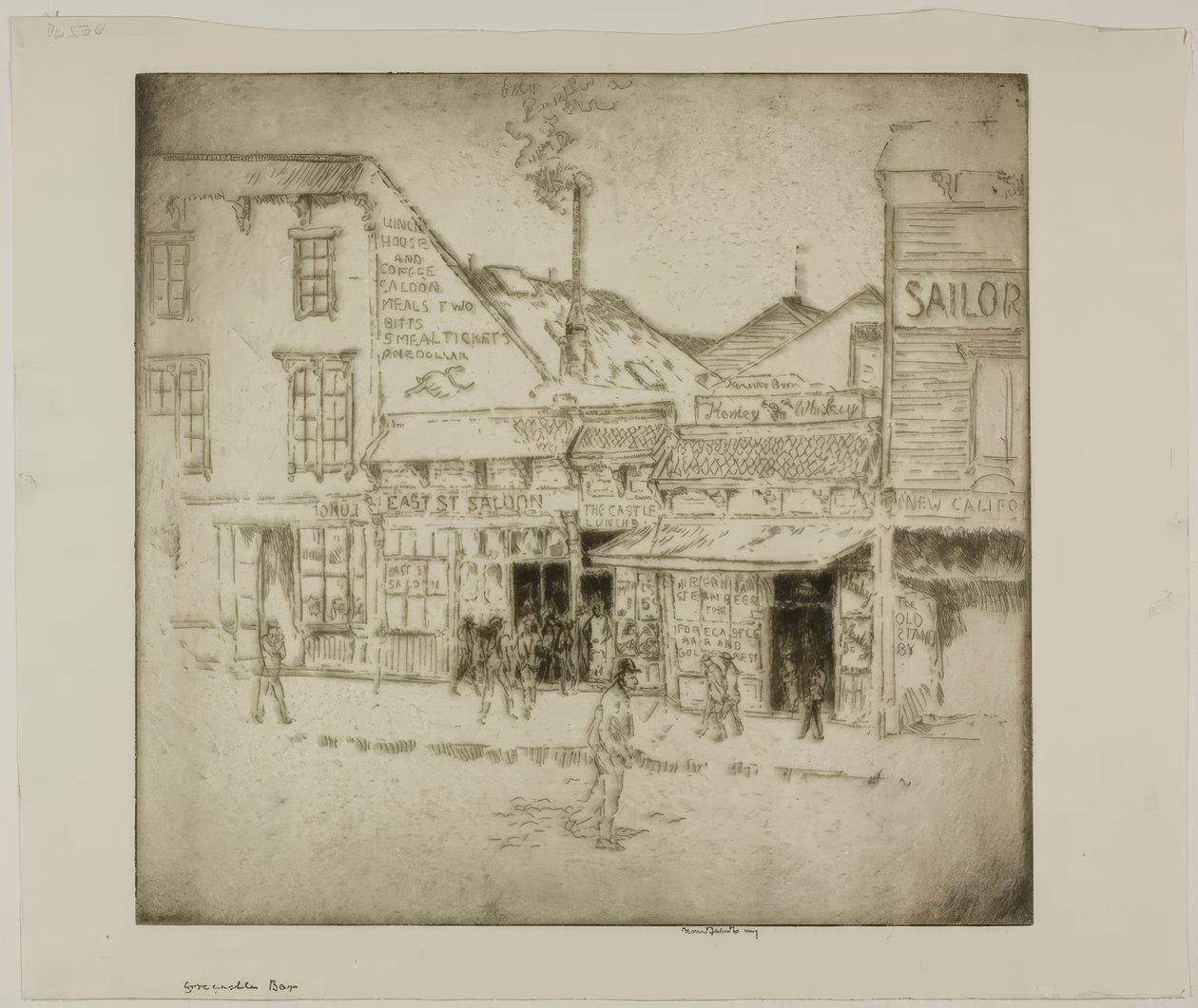 Forecastle Bar by Bror Julius Olsson Nordfeldt