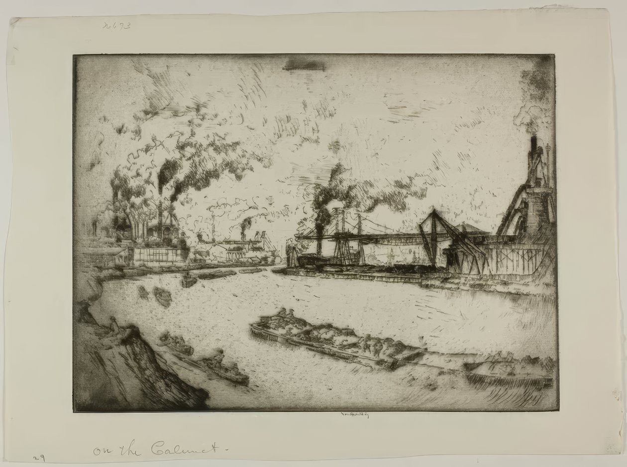 On the Calumet by Bror Julius Olsson Nordfeldt