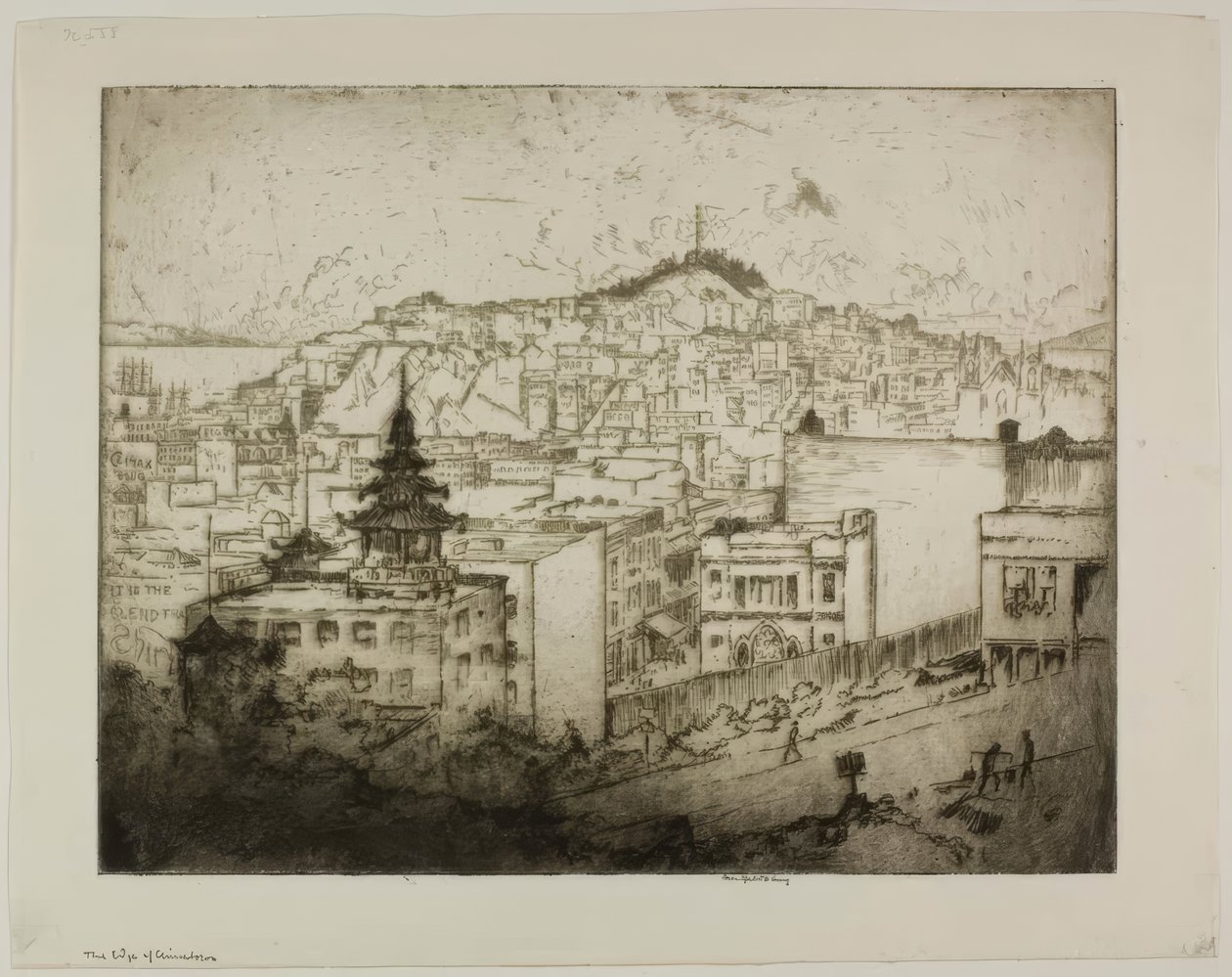 The Edge of Chinatown by Bror Julius Olsson Nordfeldt