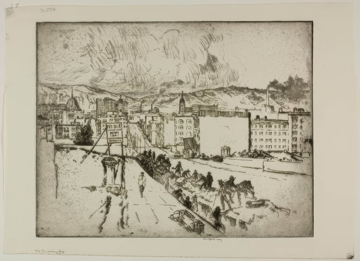 The Incoming Fog by Bror Julius Olsson Nordfeldt