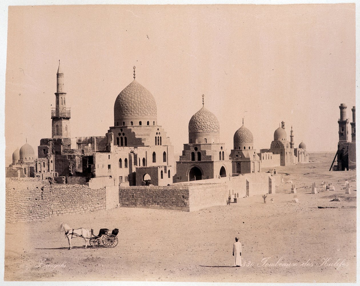 Egypt: The Tomb of the Kalives - Photograph by the Zangali Brothers, Late 19th Century by Brothers Zangaki