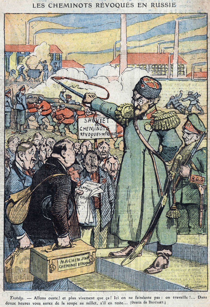 French Railroad Workers from France Address Leon Trotsky by Brousset