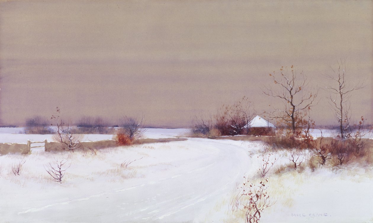 Snow Scene in Country, c.1890 by Bruce Crane