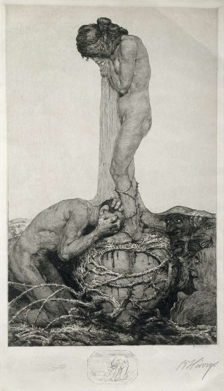 Grief, 1916 by Bruno Heroux