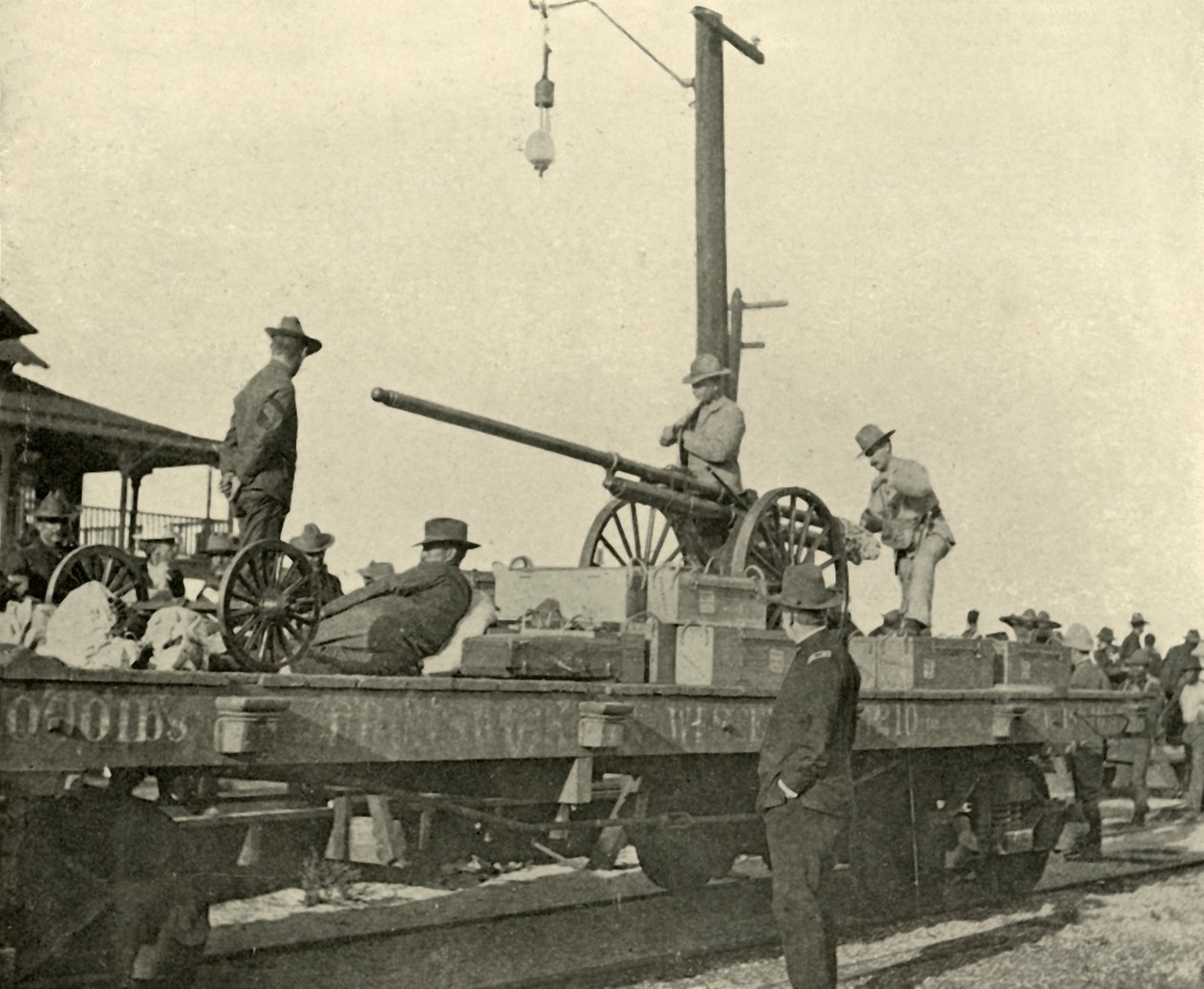 Sergeant Borrowe and the Dynamite Gun, Spanish-American War by Burr McIntosh