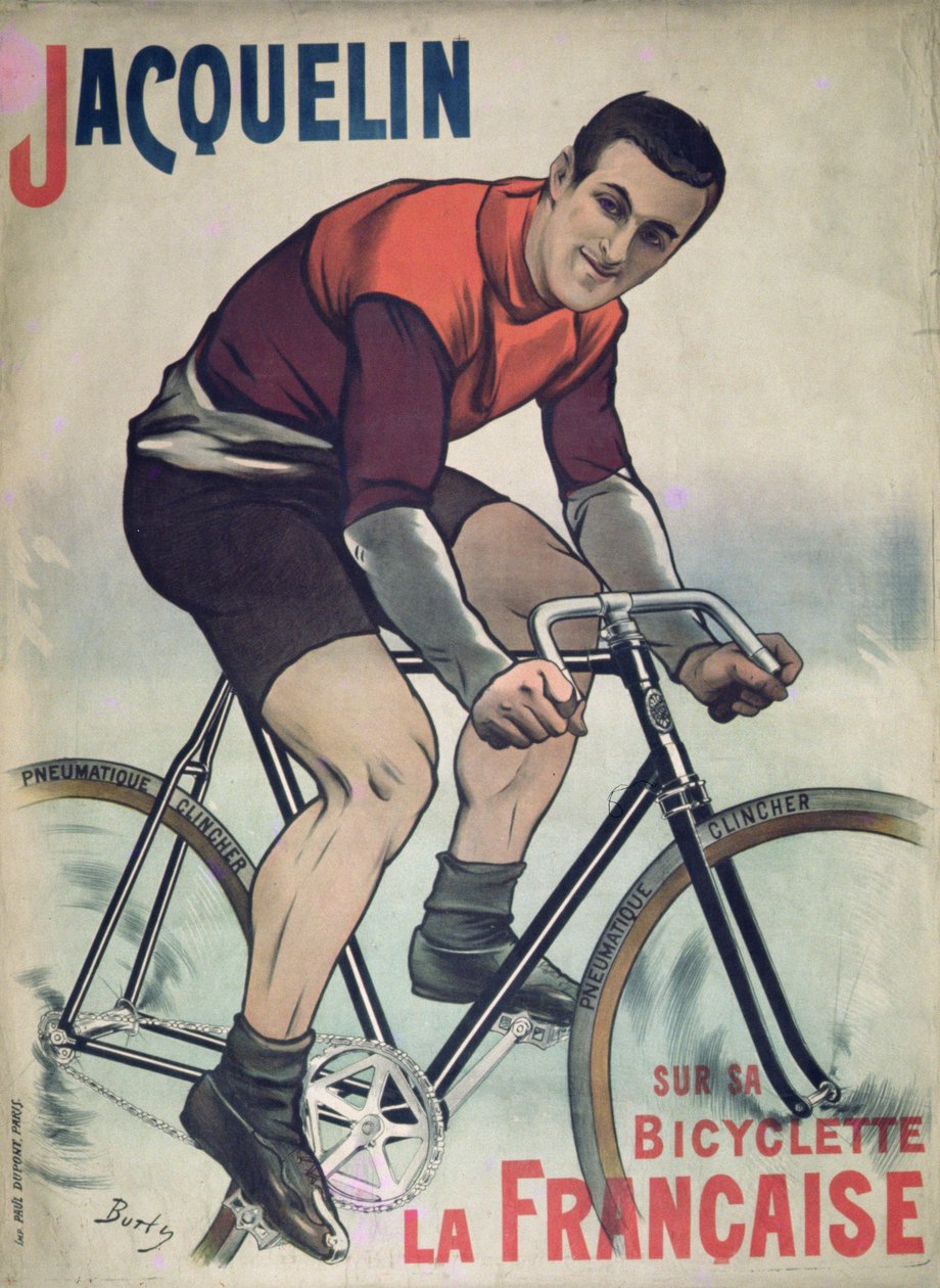 Poster Advertising Edmond Jacquelin on Cycle 