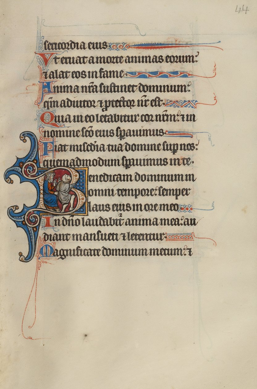 Initial B: David Playing the Fool Before Achish King of Gath by Bute Master