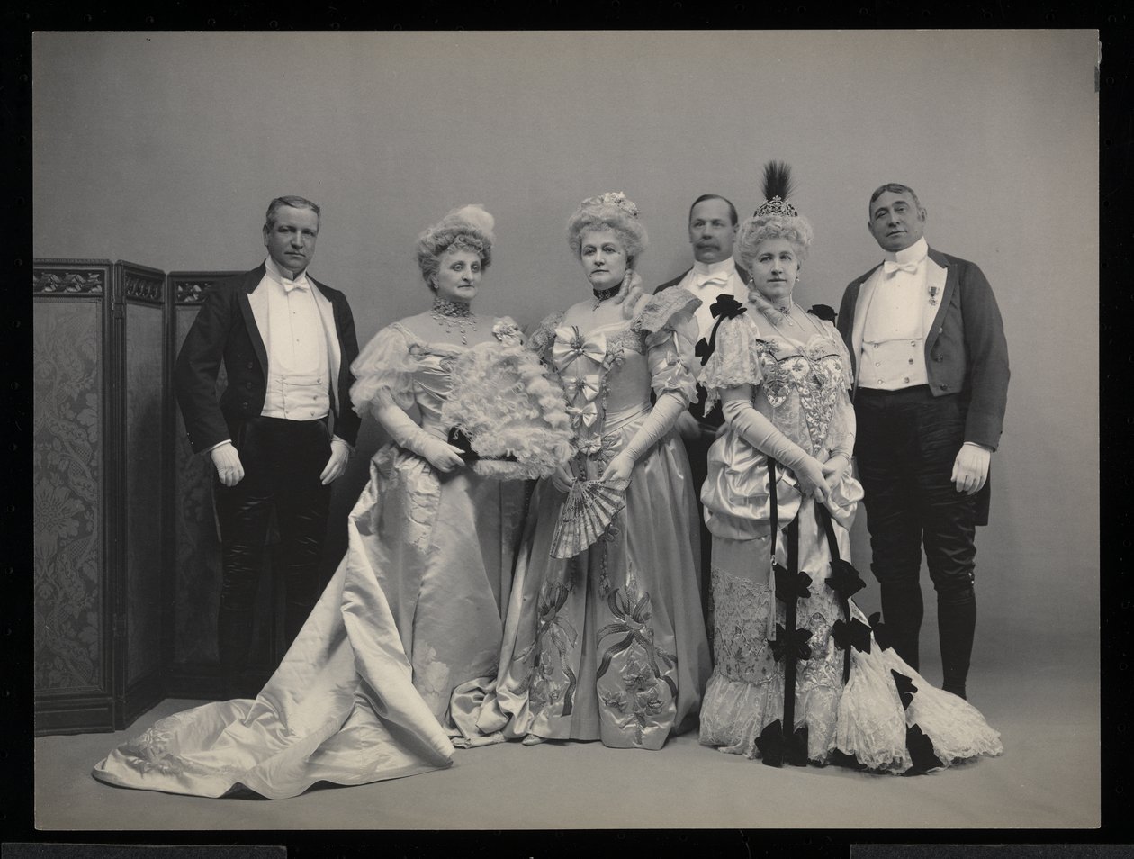 Group portrait at the James Hazen Hyde Ball, New York, January 31, 1905 by Byron Company
