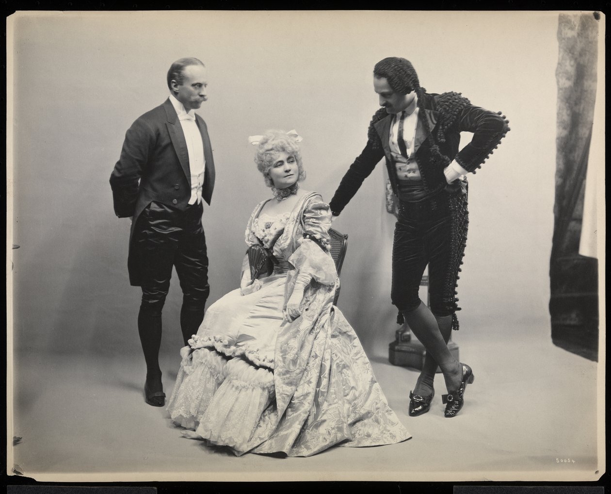 Portrait of Opera Singer Antonio Scotti with an Unidentified Man and Woman at the James Hazen Hyde Ball, New York, January 31, 1905 by Byron Company