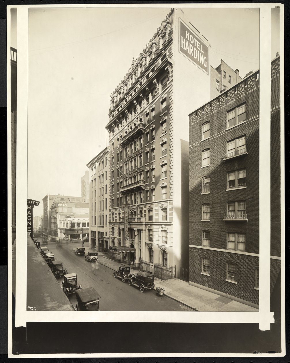 Hotel Harding at 55th Street and Broadway, New York, 1921 by Byron Company