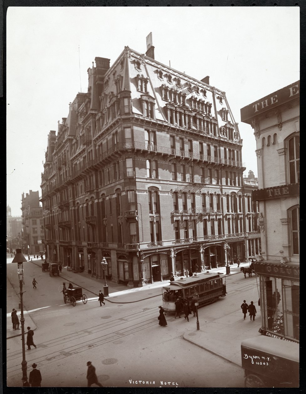 The Hotel Victoria, South East Corner of Broadway and 27th Street, New York, 1900 or 1901 by Byron Company