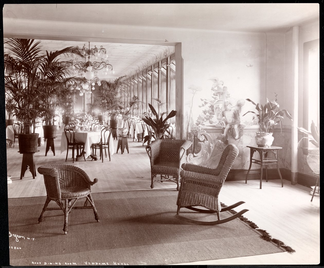 The Roof Dining Room at the Vendome Hotel by Byron Company