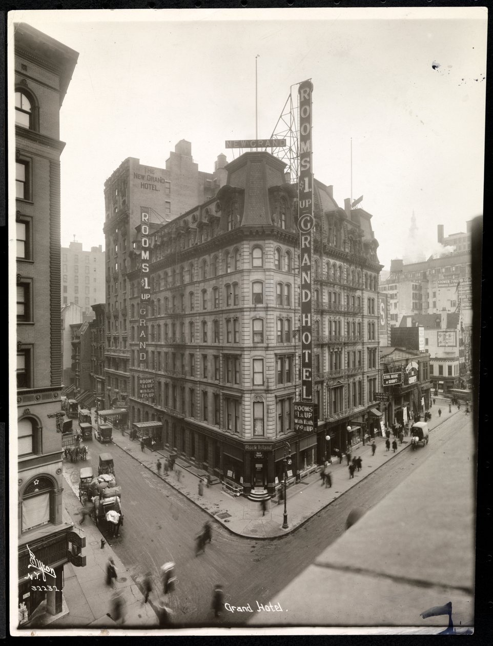 View of the Grand Hotel at 31st Street and Broadway, New York by Byron Company