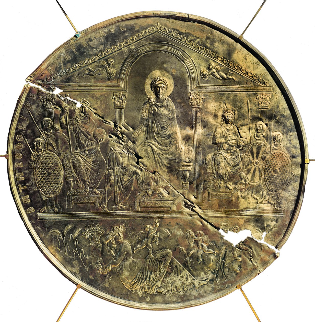 Missorium of Theodosius I, 4th century AD by Byzantine