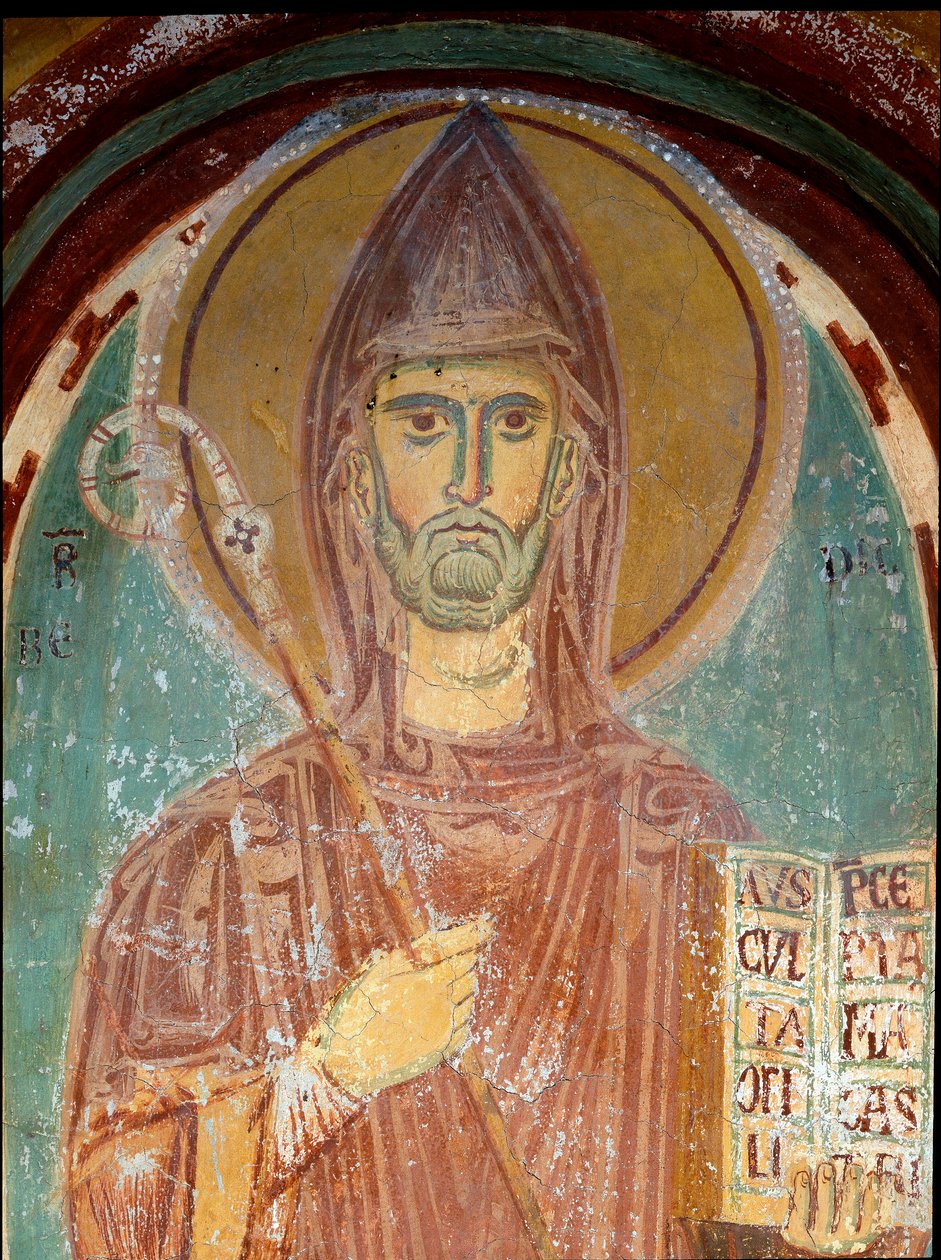 Representation of Saint Benedict of Nursia (detail) by Byzantine