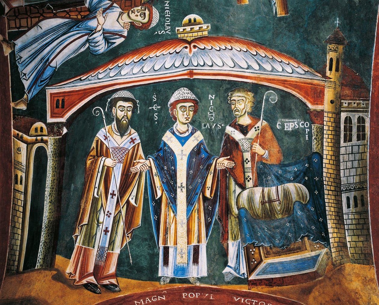 Saint Nicholas Consecrated bishop of Myra (detail) by Byzantine