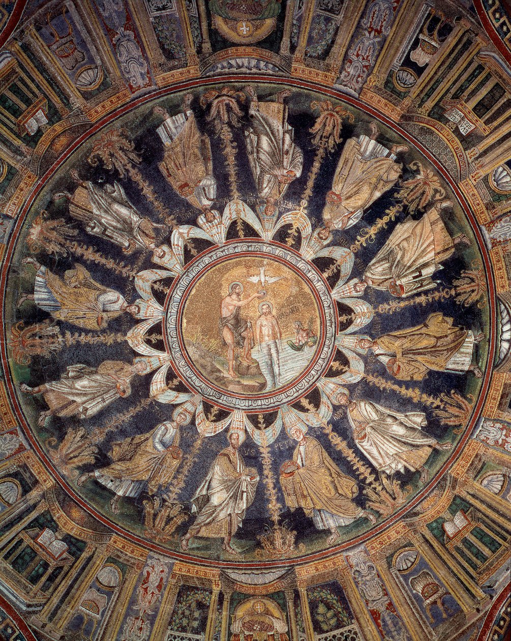 The Apostles (ceiling mosaic) by Byzantine