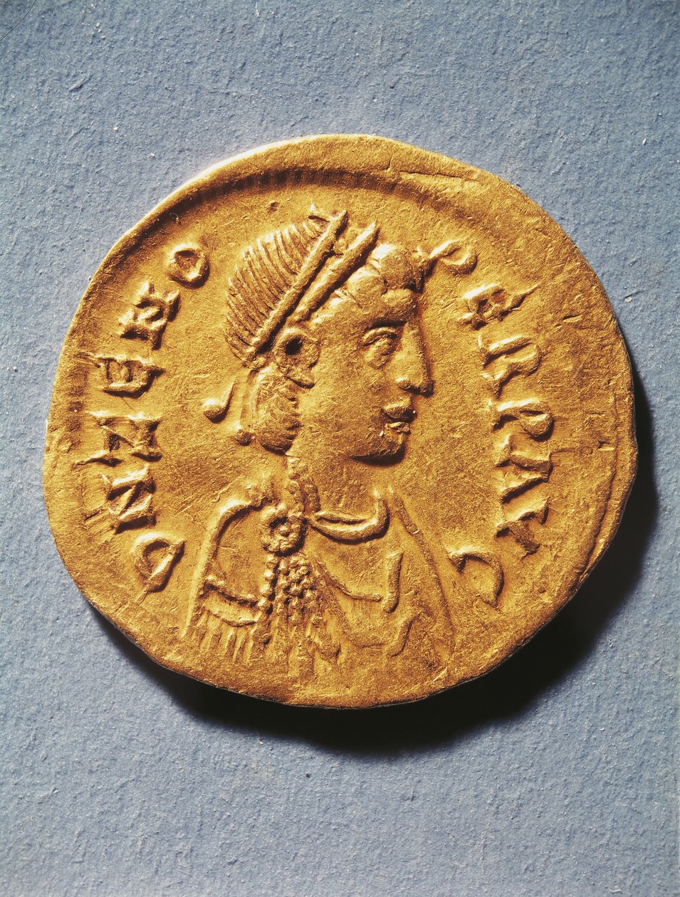 Numismatics, Ancient Rome, Coin Representing Zeno, Emperor of the Byzantine Empire by Byzantine Byzantine