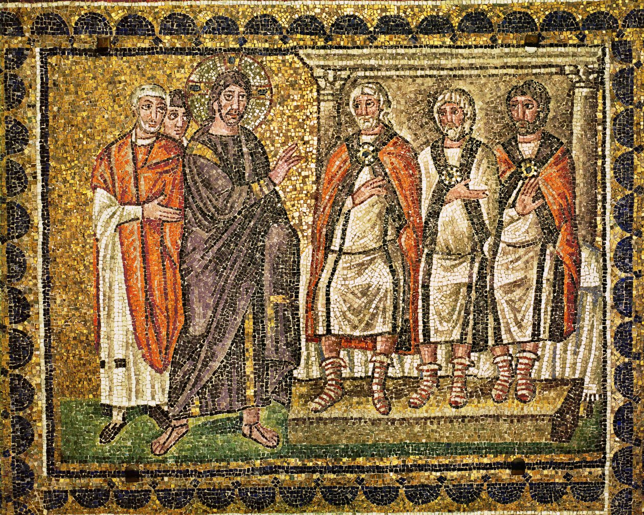Christ Before Caiaphas and High Priests by Byzantine School