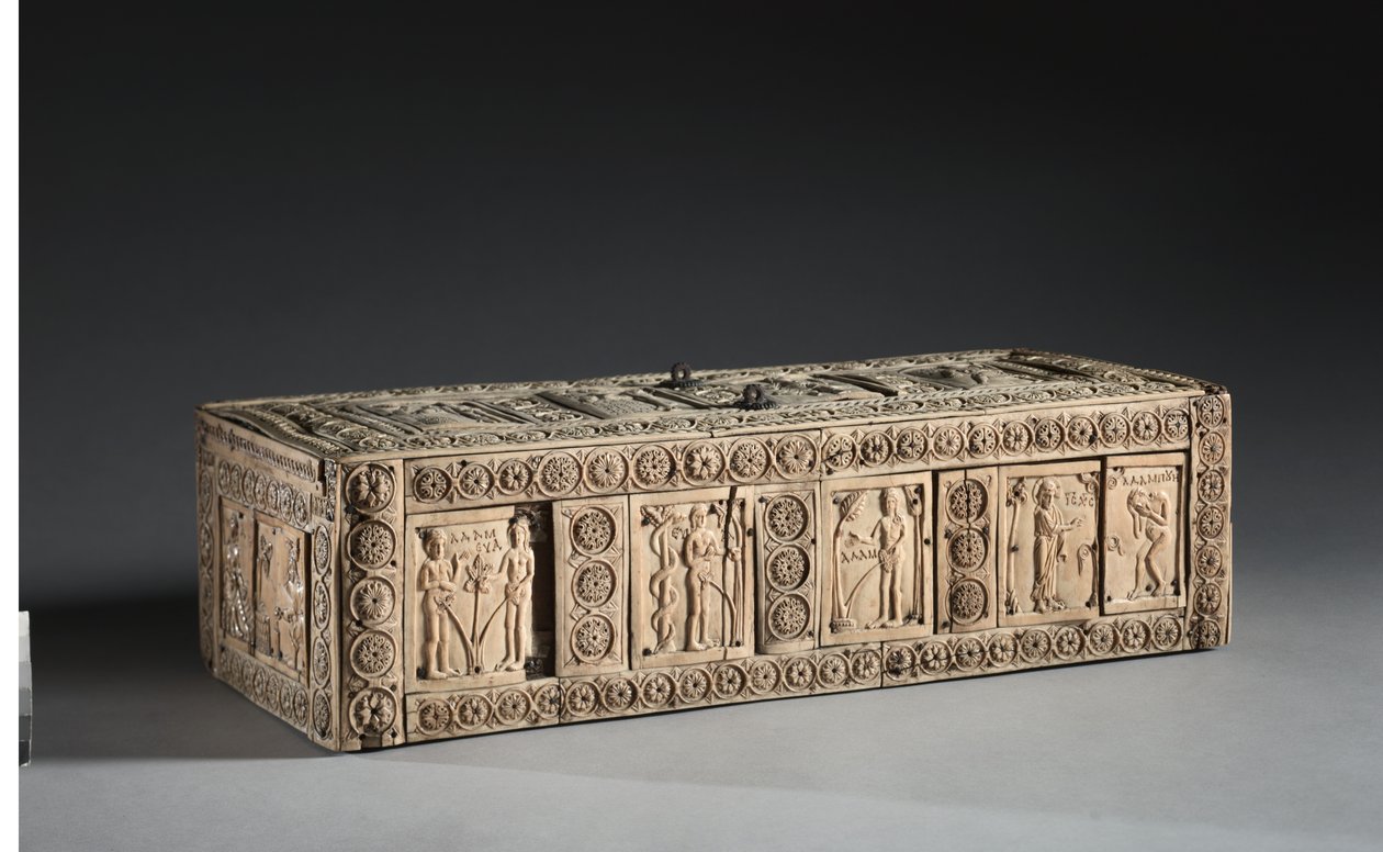 Ivory Box with Scenes of Adam and Eve, 1000-1100s by Byzantine School