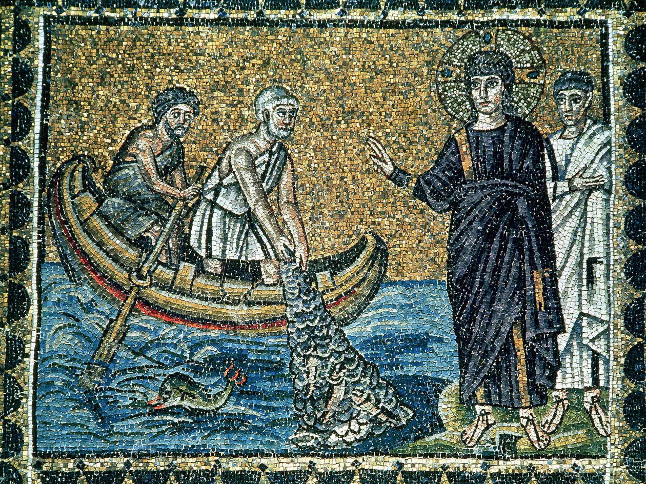 St. Andrew and St. Peter Responding to the Call of Jesus, from the Main Nave by Byzantine School