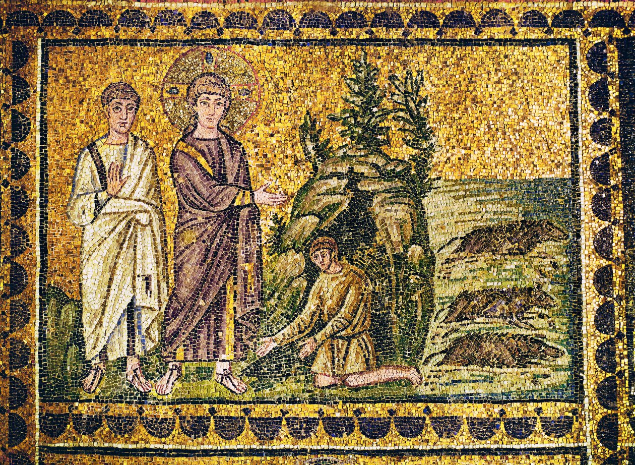 The Gadarene Swine or the Exorcism of a Legion of Demons by Byzantine School