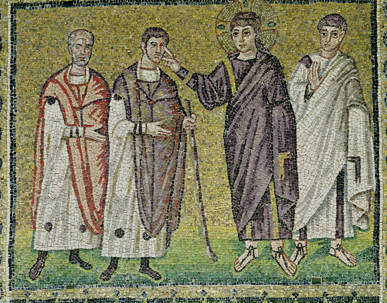 The Healing of Two Blindmen from Jericho, Scenes from the Life of Christ by Byzantine School