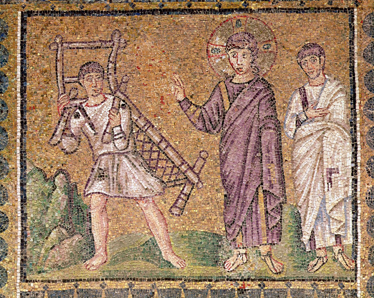 The Healing of the Paralytic of Capernaum, Scenes from the Life of Christ by Byzantine School