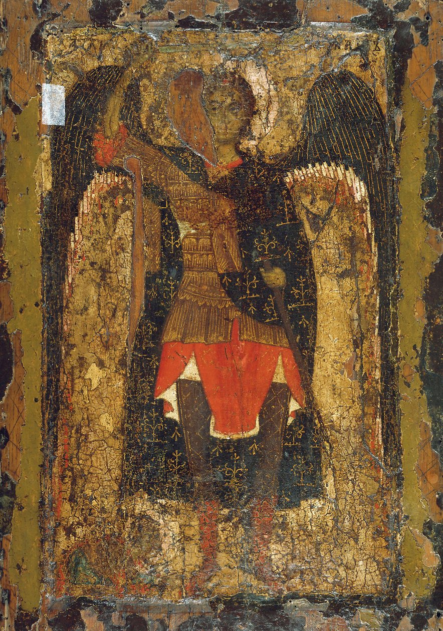 The Appearance of the Archangel Michael to Joshua, the Son of Nun by Byzantine icon.