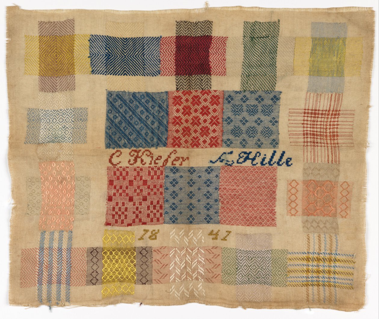 Darning sampler by C. Keiber