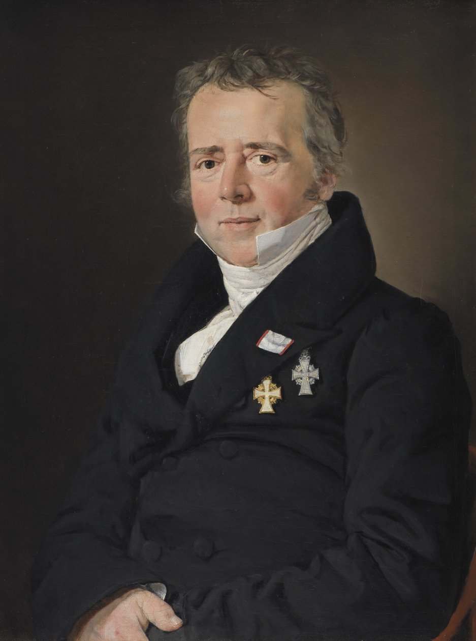 Portrait of the Scientist Hans Christian Ørsted by C.A. Jensen