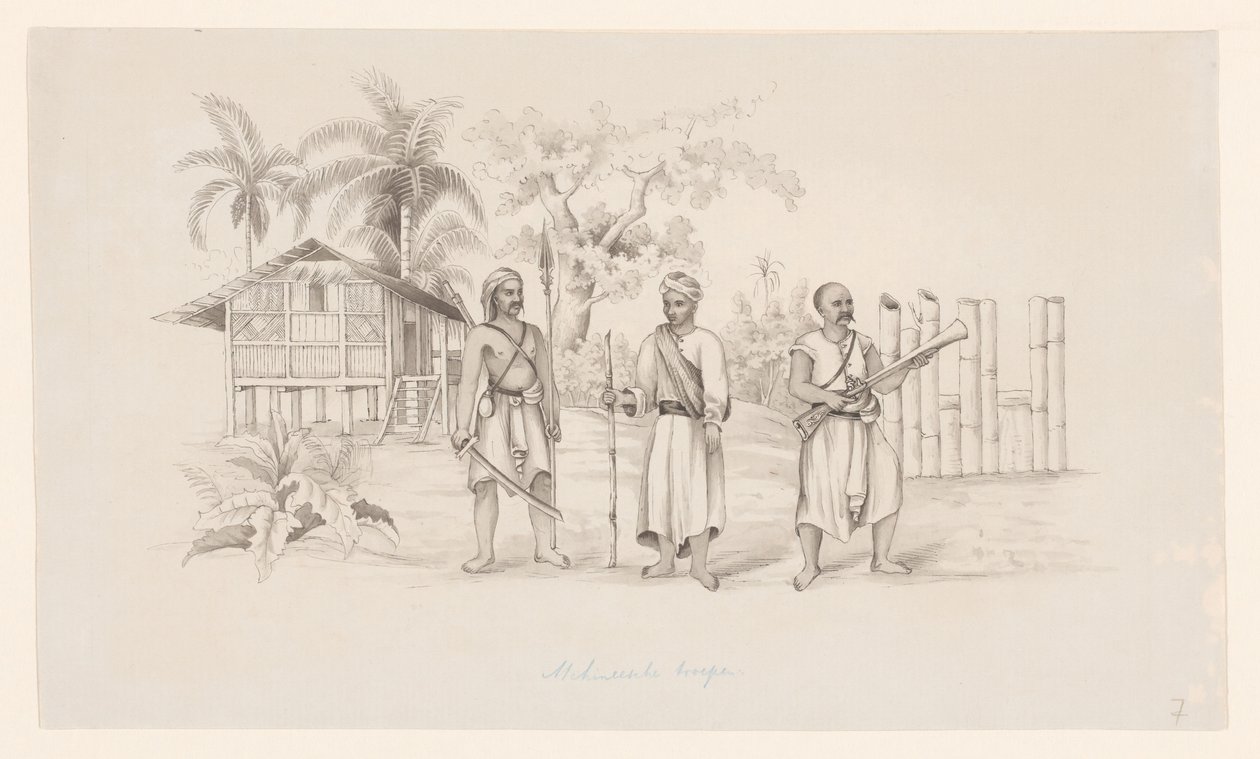 Atjehnese Troops by C.D. Wulf (attributed to)