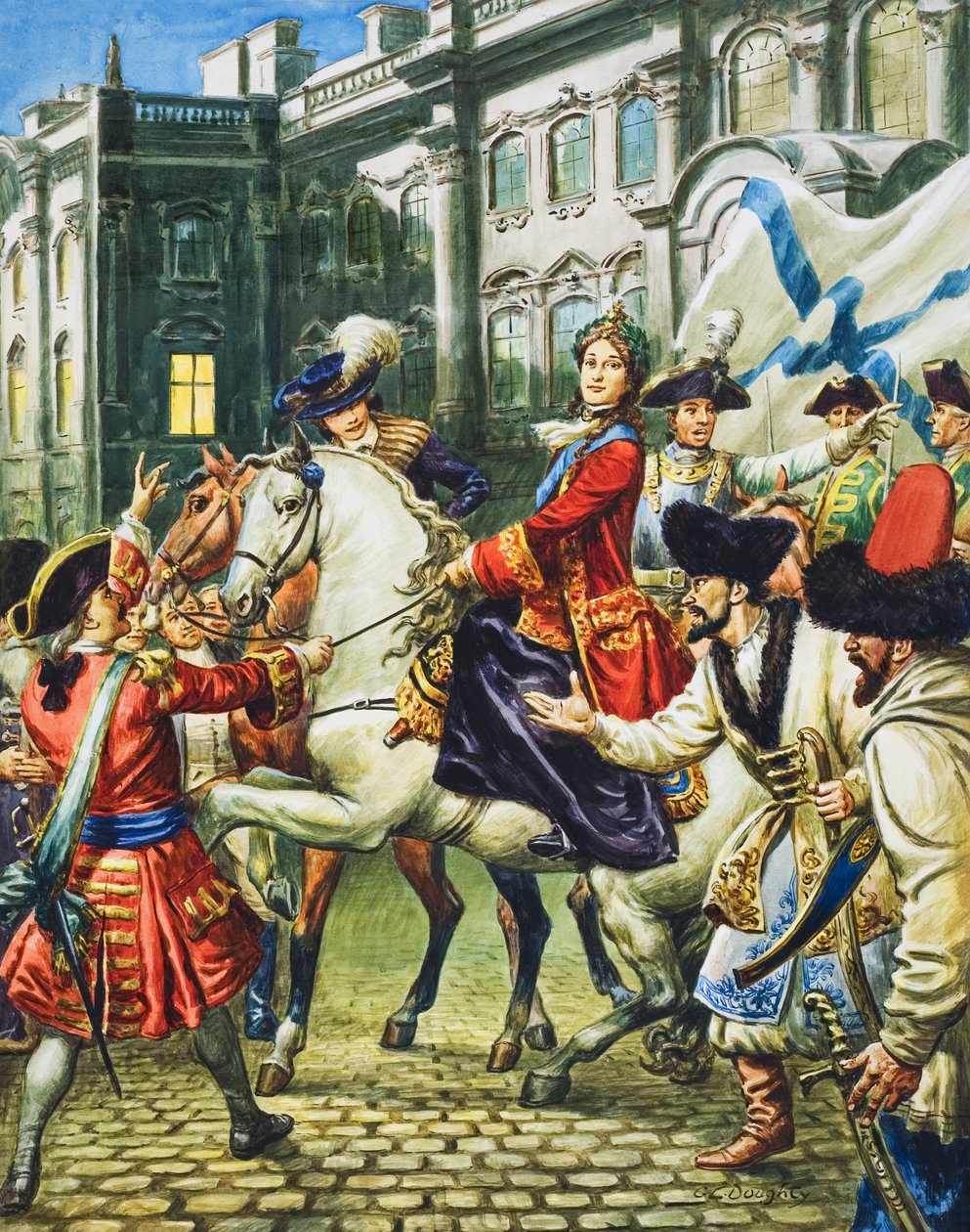 Catherine the Great becomes the Empress of Russia after having her husband, Czar Peter imprisoned by C.L. Doughty
