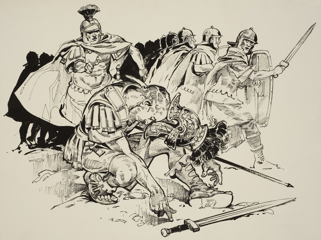 Death of Emperor Julian (331-63) by C.L. Doughty