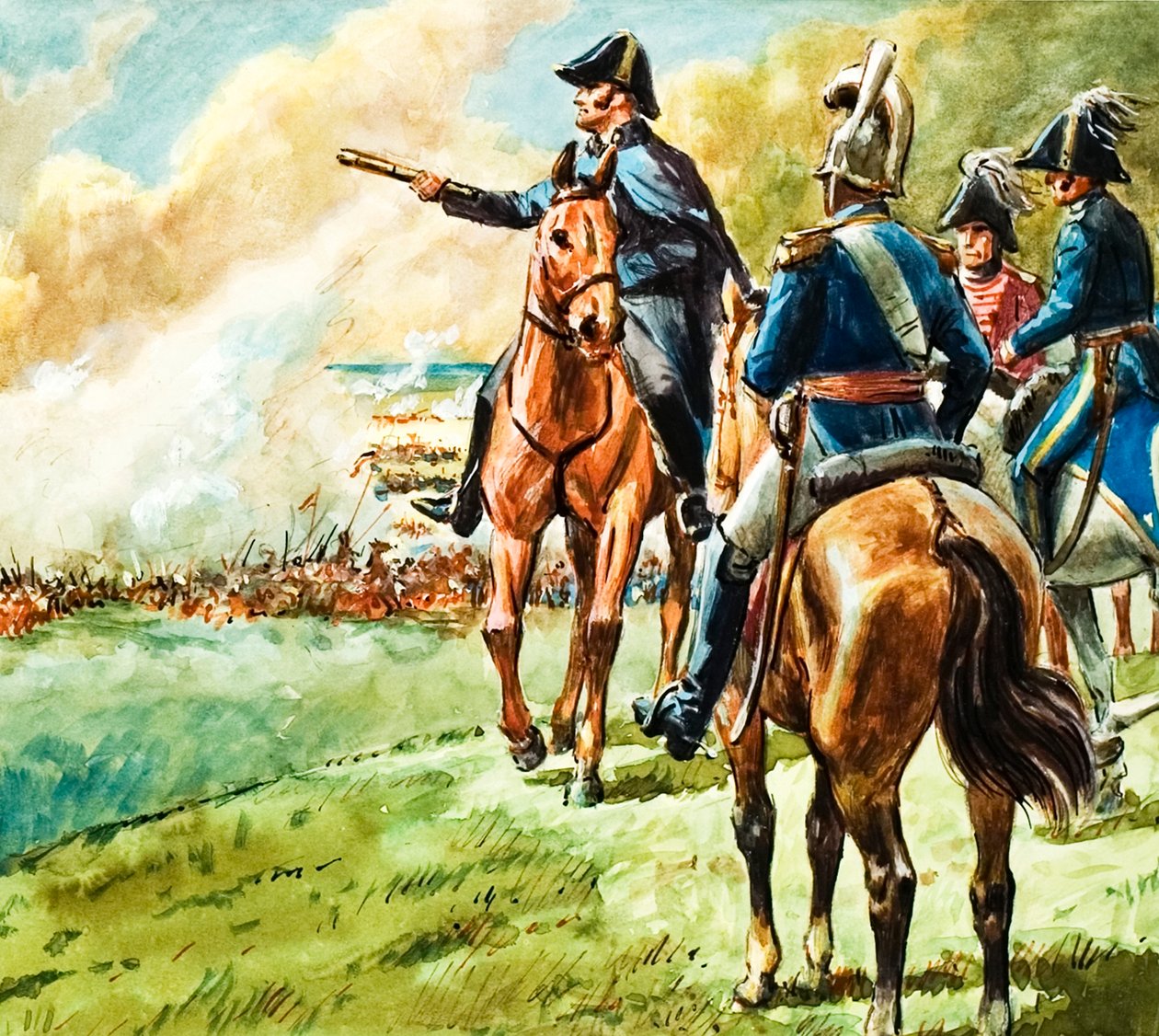The Duke of Wellington at the Battle of Waterloo by C.L. Doughty